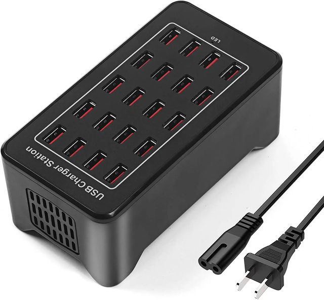 2023 Hot Sale Usb Hub 10 15 20 25 30 Ports High Quality Port Parallel to Usb Charging Charger Station for Multiple Use