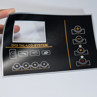 Autocollants d'étiquette de produit étanche personnalisés en gros personnaliser mat givré bouton autocollants d'interrupteur en plastique pour tableau électrique