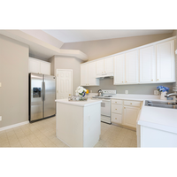 Armoires de cuisine modulaires de style shaker américain haut de gamme, personnalisation complète de la maison, ensemble d'armoires prêtes à assembler