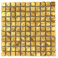 300*300 Latar Belakang Alami Indah Berbentuk Kipas Biru Kerang Mutiara Mosaik Kerang Mutiara