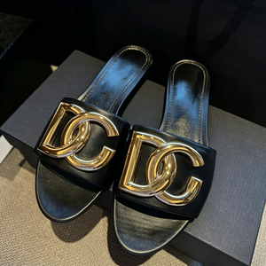 Luxury Designer Women's Shoes Glossy Outdoor <b>Slides</b> Comfortable Casual Footwear Summer Trend Wholesale Custom Logo Flat Sandals - Product Image 2