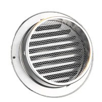 Produits innovants Grille d'évacuation en acier inoxydable à lamelles, écran de ventilation en maille, couverture de ventilation murale intérieure pour sèche-linge, atelier, extérieur