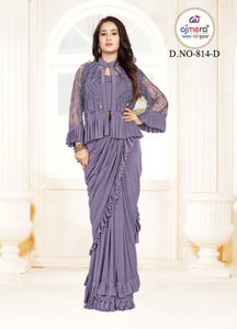 Saris ethniques prêts-à-porter de qualité supérieure, designs élégants, protection solaire, séchage rapide, toutes saisons, stock pour commandes en gros - Product Image 4