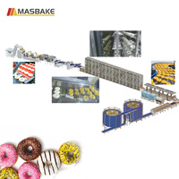 Ligne de production automatique industrielle à haut rendement pour beignets et gâteaux, équipement d'automatisation pour la fabrication de beignets pour boulangeries et usines alimentaires