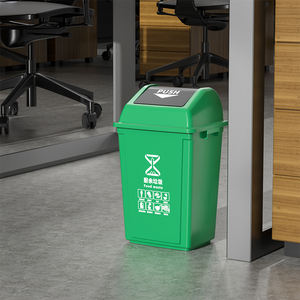 YYN <span class=keywords><strong>Bidone</strong></span> della Spazzatura <span class=keywords><strong>da</strong></span> <span class=keywords><strong>20</strong></span> <span class=keywords><strong>Litri</strong></span> con Coperchio Basculante, per Sale Espositive, Ristoranti, Uffici, Contenitore per Rifiuti in Plastica per Interni - Product Image 3