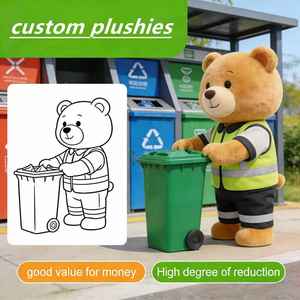 Orsacchiotto Peluche Personalizzato con Uniforme dal Design Cuoroso, Pelliccia Morbida, per Celebrare i <span class=keywords><strong>Piccoli</strong></span> <span class=keywords><strong>Eroi</strong></span> di Ogni Giorno in Case e con Bambini Eco-Consapevoli - Product Image 1