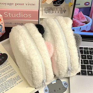 Công suất lớn đa chức năng văn phòng phẩm Nhà cung cấp sinh thái vải dây kéo Mèo hình bút chì trường hợp cho các trường học chất lượng tốt một - Product Image 3