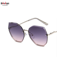Bettega nouveau style lunettes de soleil sans cadre pour femmes lunettes de soleil à la mode et océan pour rue à la mode et à la mode