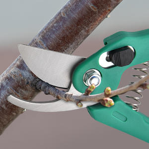 Tijeras de podar verdes de acero inoxidable con cabezal recto y curvado hacia arriba, herramientas de corte para jardín para recortar ramas - Product Image 1