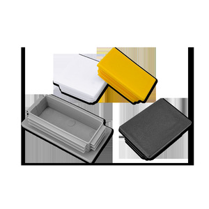 Patins de pieds carrés en plastique, épaisseur de paroi 2-4 mm, durables, pour meubles, tables, chaises, connecteurs de support, gris, noir, blanc, jaune - Product Image 4