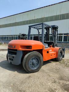 Chariot élévateur Heli TCM japonais d'occasion FD100 10 tonnes en stock, en bon état, prix usine, moteur diesel, livraison rapide, en promotion - Product Image 2