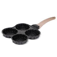 Sartén para Huevos RAF R2548 de 19 cm, 4 en 1, Antiadherente, Multisección, para Desayunos, Huevos, Panqueques, Apta para Todo Tipo de Cocinas
