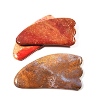 Planche de Gua Sha en forme de griffe personnalisée Huiying Beauty Care, en pierre de jaspe Mookaite, grattoir traditionnel