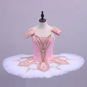 Профессиональная розовая балетная пачка T0157, красивая балетная пачка с сахарной сливой, Сказочная балетная пачка
