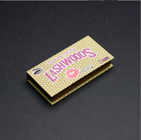 Boîtes d'Emballage pour Cils en Carton Rigide avec Logo Personnalisé, Rose Vison 3D, Vide, Matériaux Recyclés, Laminage Brillant