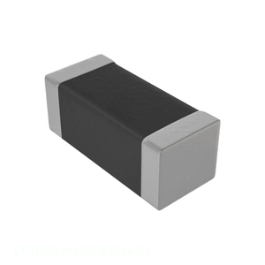 Condensateur céramique 1808 C0G/NPO 68 pF 3KV, MLCC à montage en surface, référence CC1808JKNPOEBN680, Distributeur agréé - Product Image 1