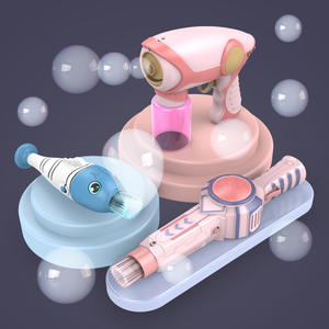 Machine à bulles magique pour filles, baguette électrique avec liquide de recharge, jouet en plastique pour enfants de 5 à 7 ans, jeu amusant en plein air - Product Image 3