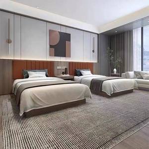 <span class=keywords><strong>Lit</strong></span> d'hôtel au design minimaliste moderne, taille 1,8 m, mobilier <span class=keywords><strong>de</strong></span> suite économique pour chambres simples/standard, usage commercial - Product Image 2