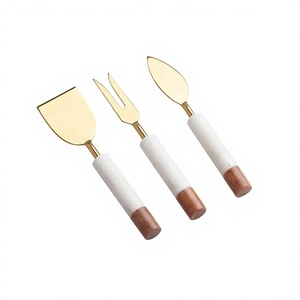 Cheese Knife Stainless Steel Blade Brass Gold Handle Cheese Knives Durable Quality Hand Wash Only For Hotels Party And Kitchen - Product Image 6