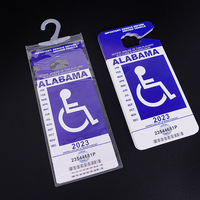 Placard pour fauteuil roulant et voiture pour handicapés, logo accessible, protecteurs pour handicapés, PVC transparent, carte de transport Portable, sac étanche