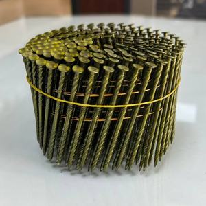 Clous en bobine électrogalvanisés, clous en bobine revêtus de vinyle, clous en bobine à tige lisse de 15 degrés, utilisés pour les cloueurs pneumatiques - Product Image 1