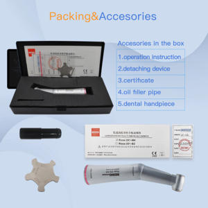 <span class=keywords><strong>Foshan</strong></span> Is Tandheelkundig Handstuk Voor Kliniek Fabrieksprijs 1: 5 Contra Hoek Drievoudige Waterspray Lage Snelheid Handstukken Met Led - Product Image 5