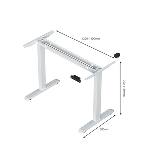 Table de bureau électrique réglable en hauteur, noire, avec options de design personnalisé, pour poste de travail assis-debout - Product Image 4