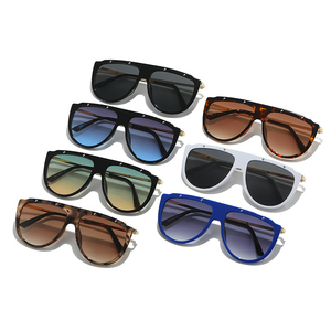 Sunway Eyewear Luxury Oversized Metal <b>Sunglasses</b> for Men with Gradient Lenses Big Frame Fashion Shades - Product Image 2