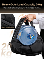 Sac à dos de voyage personnalisé avec logo d'usine, 16 pouces, pour affaires, loisirs, trajets quotidiens, sac pour ordinateur portable léger pour les distributeurs en gros