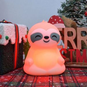 Linda Lámpara Nocturna de Silicona con Control Táctil y Cambio de Color, Lámpara de Noche LED Recargable, Lámpara de Protección Ocular con Logotipo Personalizado, Regalo - Product Image 4