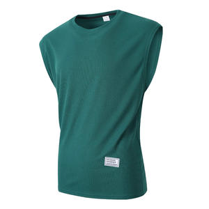 Nuevo chaleco deportivo casual sin mangas para hombre, estilo fitness, con letras bordadas, de secado rápido, para verano. - Product Image 5