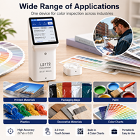 Analyseur de couleur de précision Lin pour l'impression textile, mesureur de différence de couleur de bureau LS175/176, source de lumière LED, modes couleur laboratoire/RGB