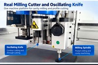 Machine de découpe de blocs de mousse épaisse pour inserts d'emballage de protection en EVA, XPE, PE, EPE avec découpe de profil
