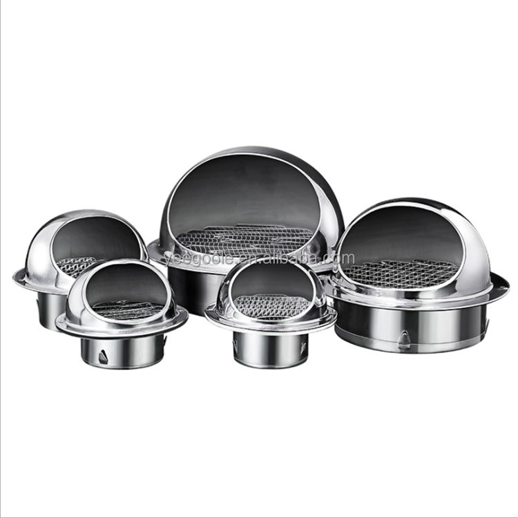 Настенный потолочный воздуховод из нержавеющей стали 304, вентиляция, выхлопная решетка, крышка, выходное отверстие, нагрев, охлаждение и вентиляционные отверстия, водонепроницаемый