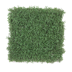 Haie en plastique PE haute simulation, gazon artificiel et barrière de feuillage vert, clôture de jardin 3D écologique - Product Image 2