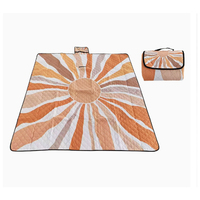 Tapis de pique-nique matelassé lavable à ultrasons, imperméable et durable, pour le camping et les activités de plein air