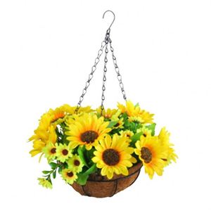 Wall Hanging <strong>Basket</strong> 30Inch <strong>Wire</strong> Shelf <strong>Hangable</strong> Storage Brackets Seagrass Belly <strong>Baskets</strong> 14 Inch Diameter 12Inch Planter - Product Image 6