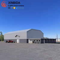 Bâtiment en acier robuste à prix direct usine, structure rigide Q355B avec certification CWB pour ligne de production