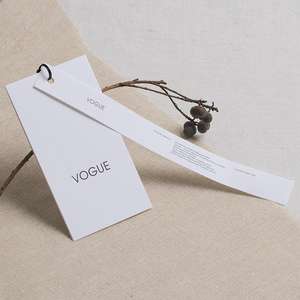 Vente directe d'usine Étiquette suspendue en papier personnalisée spéciale Conception gratuite Étiquette suspendue pour vêtements pour hommes et femmes - Product Image 4