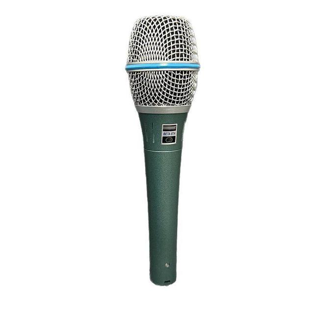 Beta 87A Wired Condenser Microphone Noise Cancelling Super Cardioid Professional Stage Vocal Recording 3.5mm/XLR Connector Live