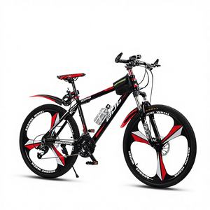 Vélo de <span class=keywords><strong>route</strong></span> ultra léger 24/26 pouces pour hommes et femmes, VTT 21 vitesses, pneus larges, roue bleue grande taille - Product Image 2