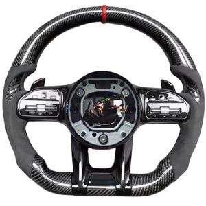 <span class=keywords><strong>Volant</strong></span> en fibre de carbone noir pour Mercedes-Benz AMG <span class=keywords><strong>CLS</strong></span> Classe G W217 W218 <span class=keywords><strong>W219</strong></span> W222 W221 W212 W253 W463 W464 - Product Image 1