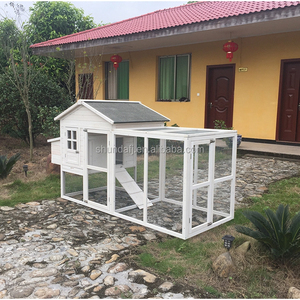 SDC017 บ้านไก่หรูหรา วิลล่าไม้เนื้อแข็ง รูปทรงสี่เหลี่ยม เป็นมิตรกับสิ่งแวดล้อม พร้อมลานวิ่งกลางแจ้ง ลายพิมพ์ ใช้ได้ทุกฤดู - Product Image 4