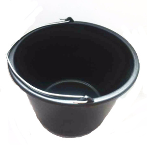 Xô Nhựa PE Đen Tròn 10 L - Product Image 1