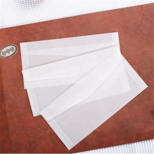 Enveloppe en papier <span class=keywords><strong>parchemin</strong></span> végétal semi-transparente personnalisée, pochette à imprimer, portefeuille en papier, enveloppe pour cadeau - Product Image 2