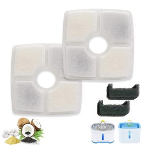 Filtre de remplacement pour <span class=keywords><strong>fontaine</strong></span> à <span class=keywords><strong>eau</strong></span> pour animaux de compagnie, 4 couches, écologique, élégant, portable, en coton, étanche, pour chats - Product Image 1