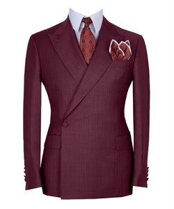 Ensemble de costumes pour hommes à la mode, coupe ajustée, pour marié, <span class=keywords><strong>mariage</strong></span>, deux pièces, <span class=keywords><strong>costume</strong></span> décontracté pour <span class=keywords><strong>homme</strong></span> - Product Image 4
