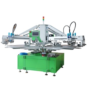 CE Certified High-Speed 4-Color Automatic Garment Screen Printer Includes New Control Used Motor Garments Labels Farm PLC - Product Image 5