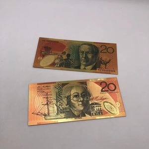 Billet de banque commémoratif vintage imprimé à l'<span class=keywords><strong>or</strong></span>, style australien, objet de collection, souvenir pour mariage, décoration d'Halloween - Product Image 6