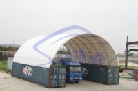 Tente de stockage robuste en PVC pour usage industriel et de stockage
